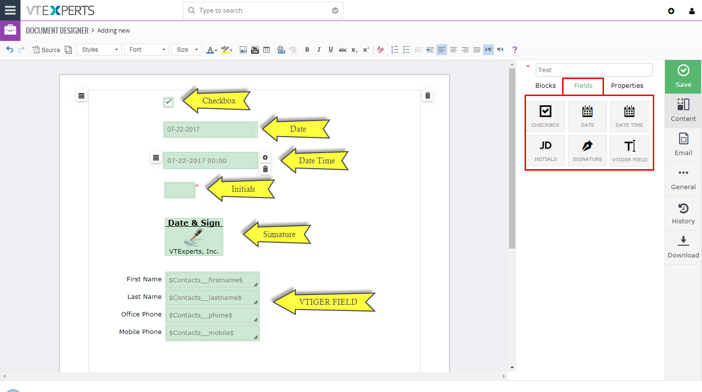 VTiger Document Designer & PDF Maker - Guide18