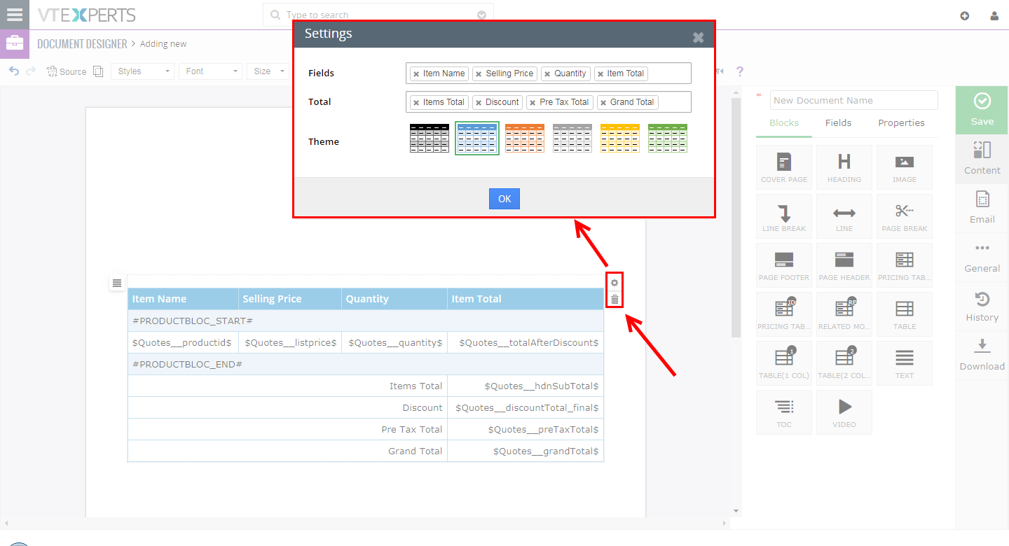 VTiger Document Designer & PDF Maker - Guide7