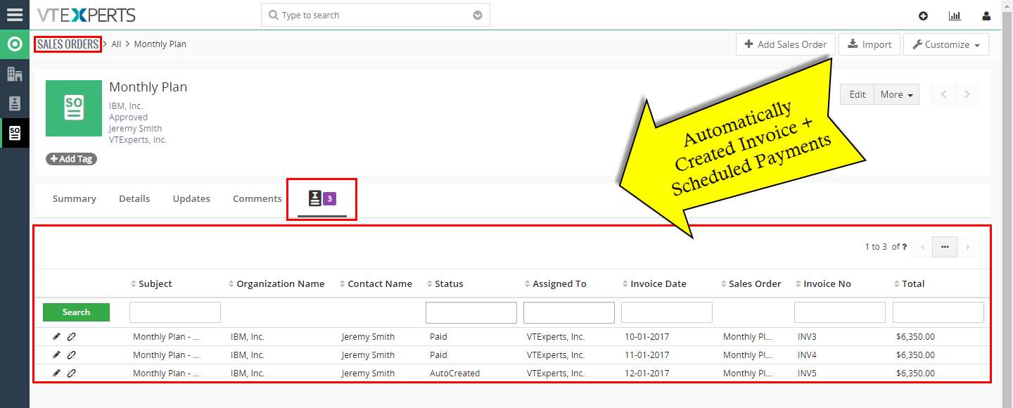 VTiger Authorize.Net Integration - scheduled invoicesug