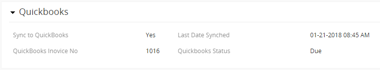QuickBooks Online Integration for VTiger 7 - qbo status