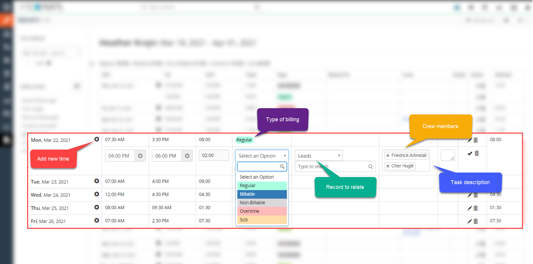 Adding new log to the sheet