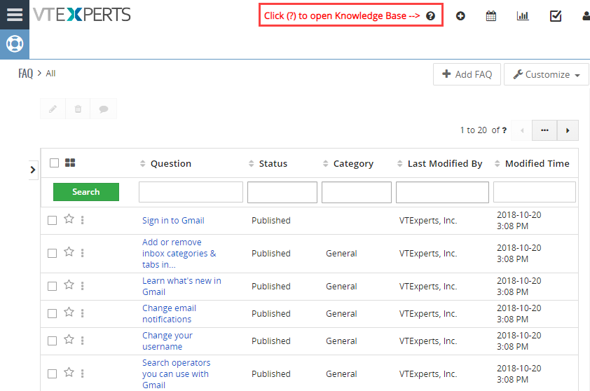 opening knowledge base