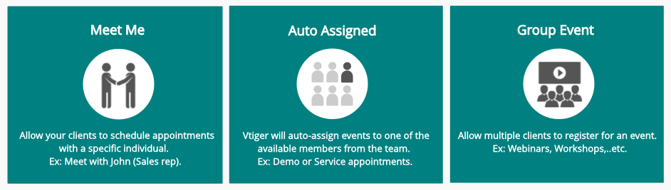 Vtiger appointments, how it works?