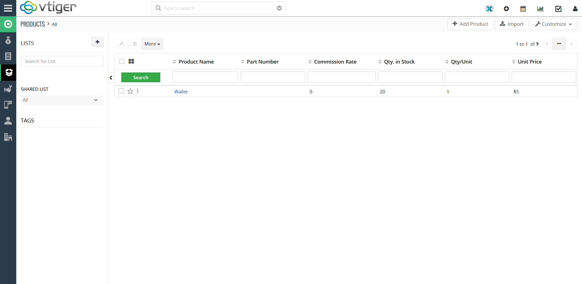 Inventory Deduction in Vtiger CRM