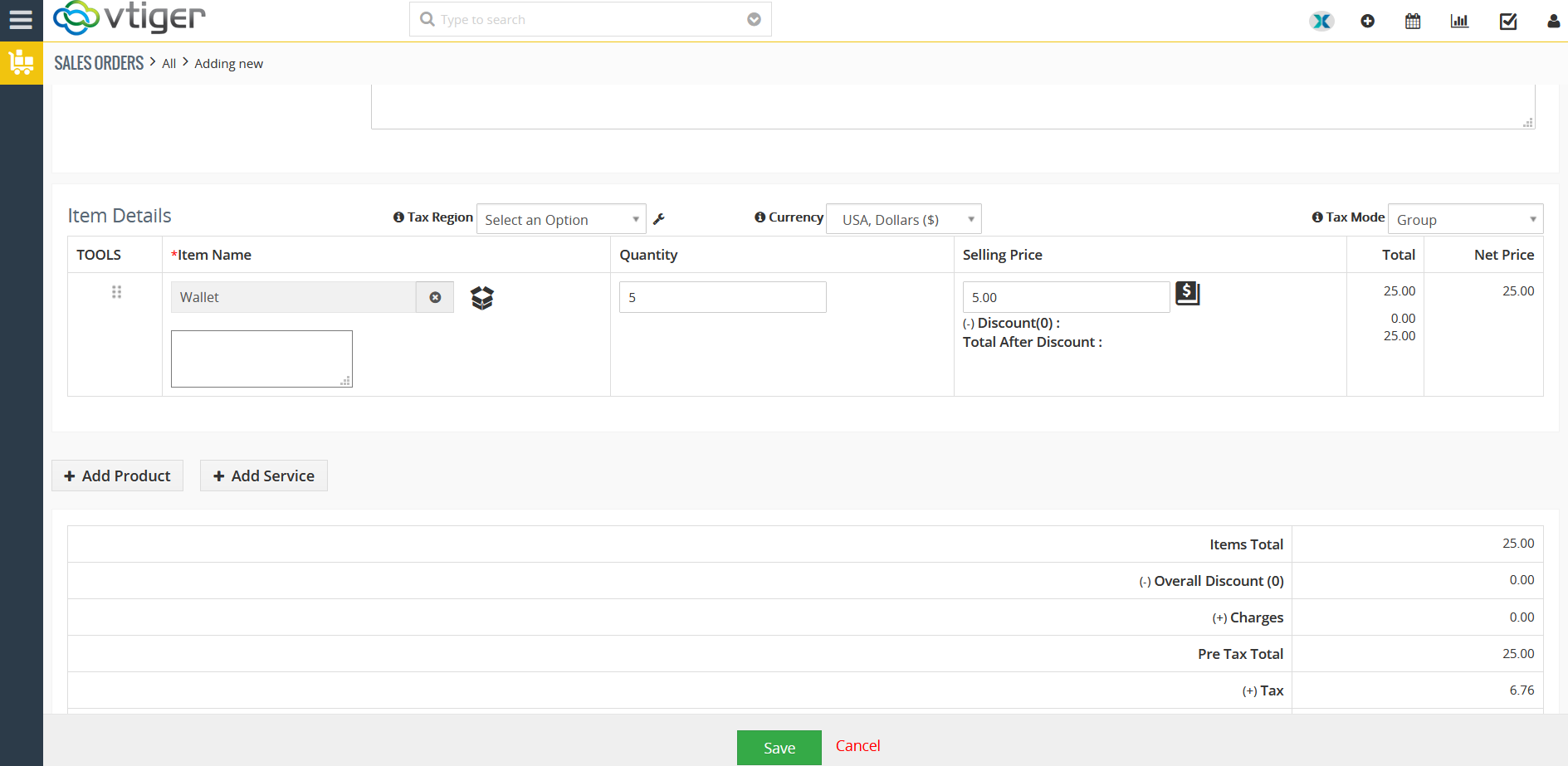 Inventory Deduction in Vtiger CRM