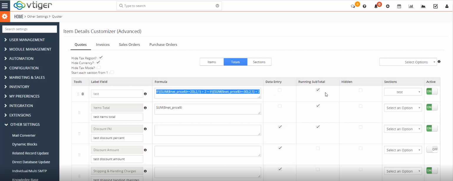 Multiple Conditional Formulas in Same Field of IDCA