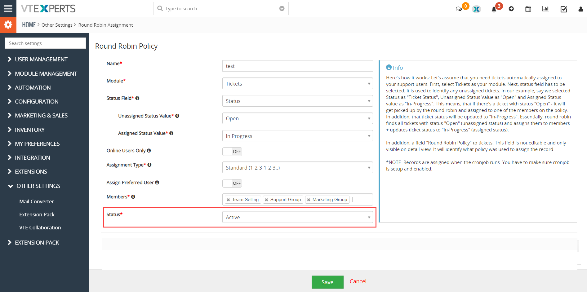 Round Robin now supports groups as well