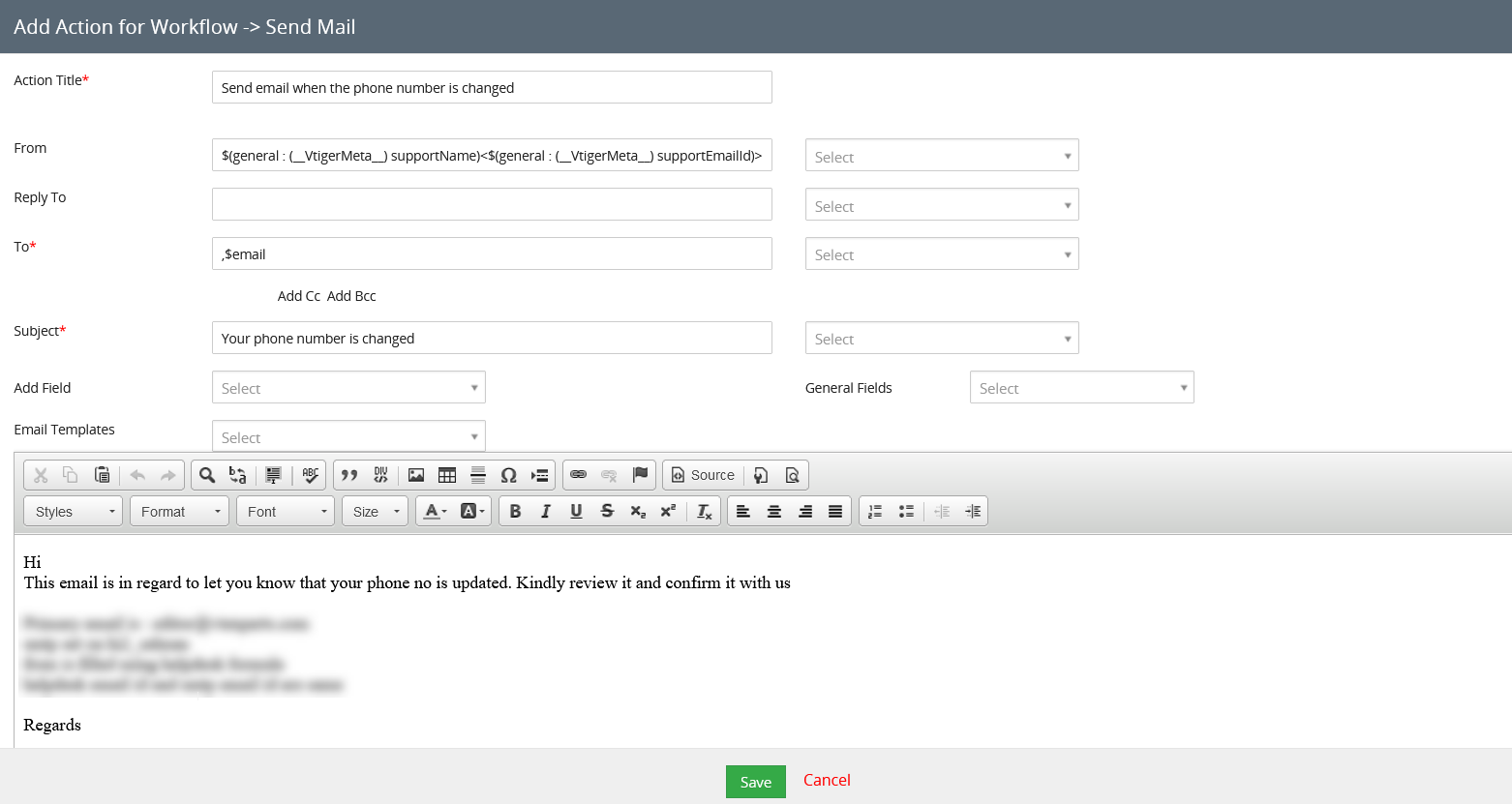 Troubleshooting Email Workflows in VTiger