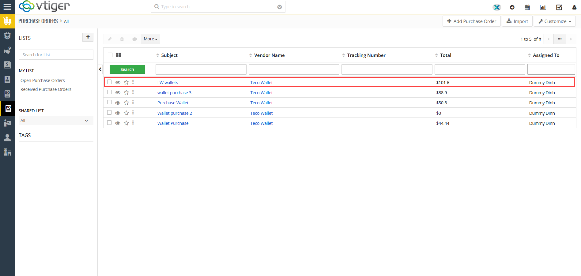 Generating Purchase order from Sales Order 