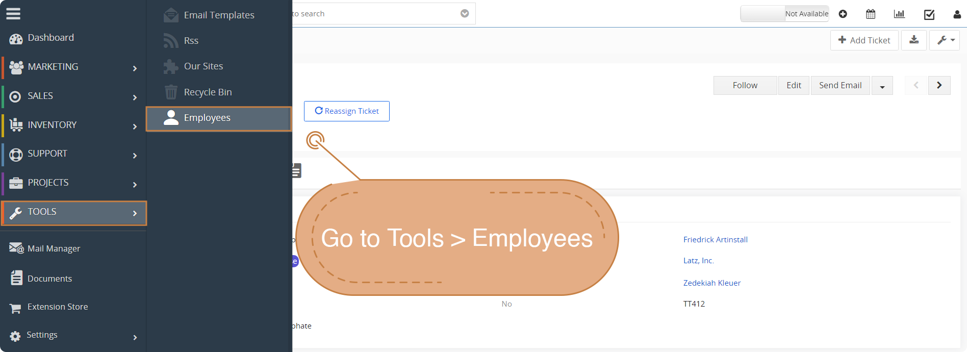 Availability Switch for Users in Vtiger