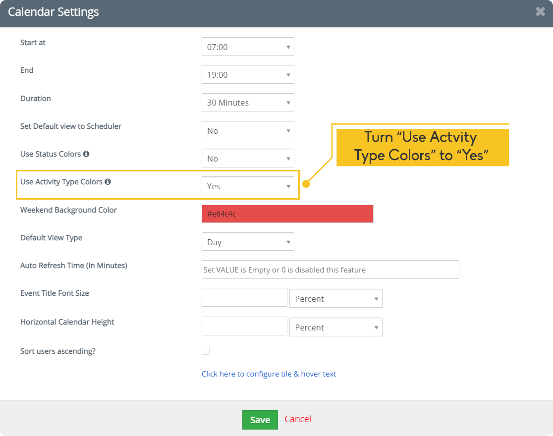 Job Scheduler New Feature - Color Tiles based on Activity Type