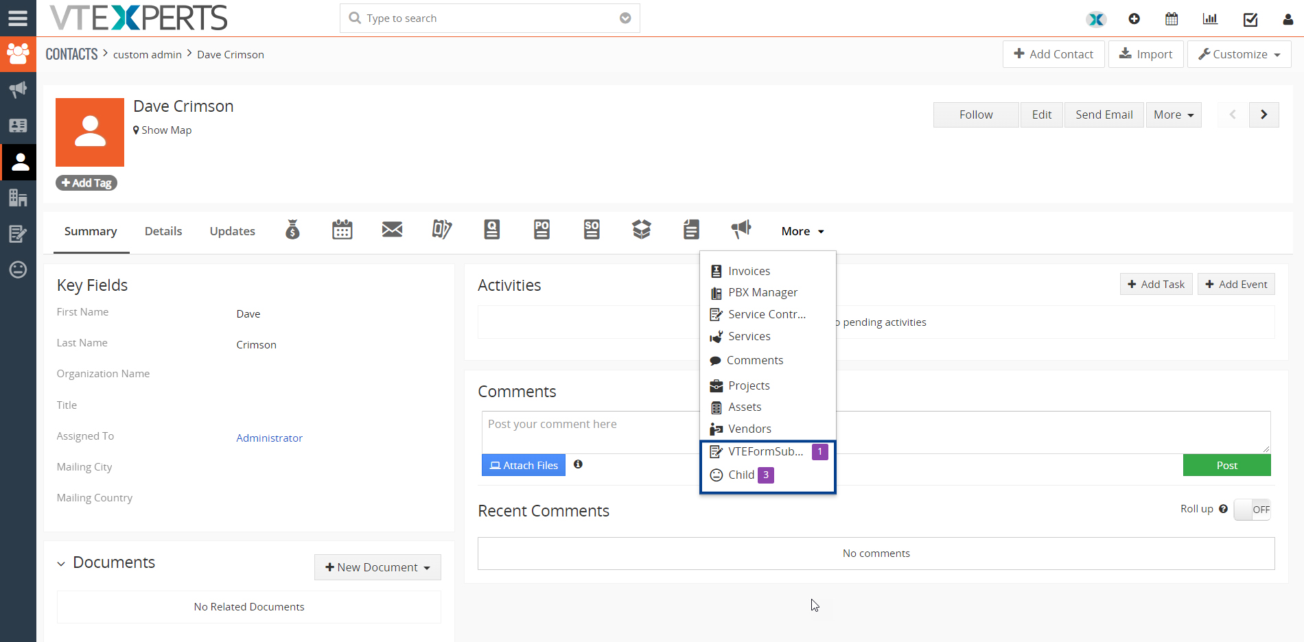 Add related module records using tabular field entry in form builder