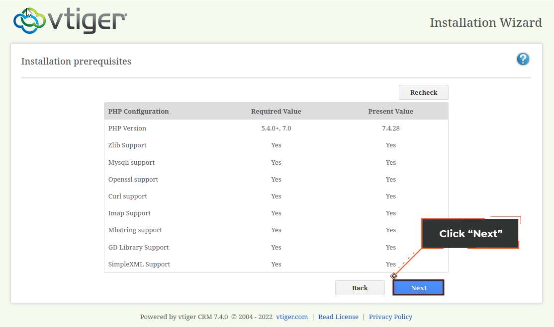 How to install vTiger CRM